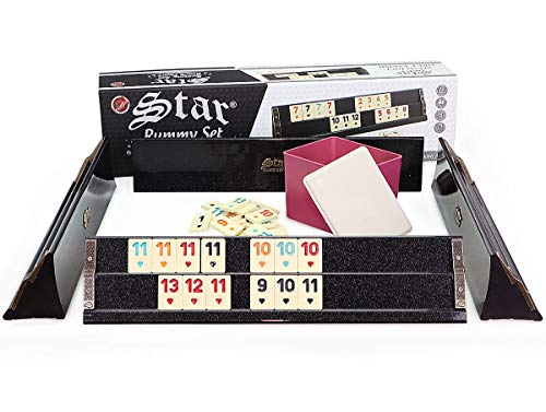 semus Star Special Edition Rummy/Okey mit Melamin Spielsteine Ahsap Okey Takimi Kugelschreiber (Black) von semus