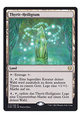 serie Magic The Gathering MTG Kaldheim - Mythic Rare Karten und Planeswalker - deutsch (#272 Thyrit-Heiligtum) von serie