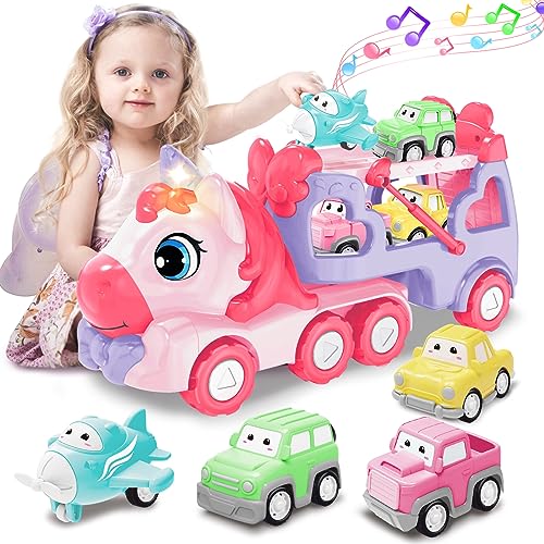 seveclotree Auto Spielzeug 2 Jahre Mädchen Jungen, 5 in 1 LKW für Kleinkind,Lichter und Musik,Geschenk 3 4 5 6 Jahre seveclotree Auto Spielzeug 2 Jahre Mädchen Jungen, 5 in 1 LKW für Kleinkind,Lichter und Musik,Geschenk 3 4 5 6 Jahre von seveclotree