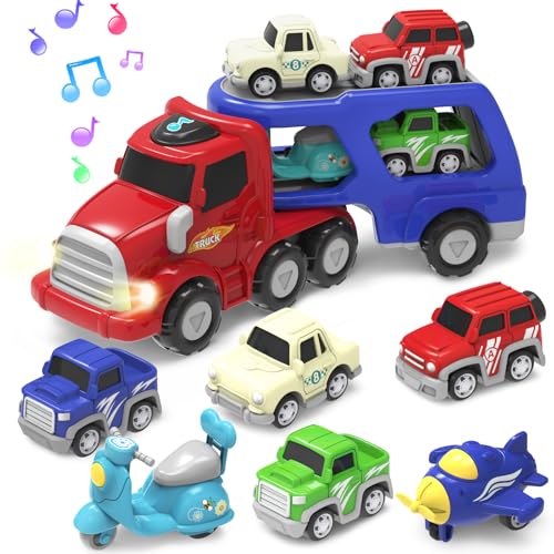 seveclotree Spielzeug ab 2 Jahre Junge,7 in 1 LKW Spielzeug ab 2-6 Jahre,Licht und Musik,Kinderspielzeug ab 2 3 4 Jahre, Geburtstag Geschenk Kinder Jungen Mädchen seveclotree Spielzeug ab 2 Jahre Junge,7 in 1 LKW Spielzeug ab 2-6 Jahre,Licht und Musik,Kinderspielzeug ab 2 3 4 Jahre, Geburtstag Geschenk Kinder Jungen Mädchen von seveclotree