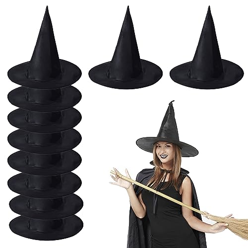 shallyong Halloween Hexenhut 10 Stück, Hexenhut Deko für Damen, Hexenhüte, Witch Hat, Hexenhut Damen für Halloween Cosplay shallyong Halloween Hexenhut 10 Stück, Hexenhut Deko für Damen, Hexenhüte, Witch Hat, Hexenhut Damen für Halloween Cosplay von shallyong