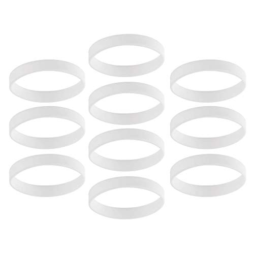 sharprepublic 10 Stücke Silikon Armbänder, Motivationsarmbänder, Inspirierende Silikon Armbänder, Gummi Armbänder, Armbandset Sport Party Gummi Elastic Armband für Kinder Erwachsene - Weiß sharprepublic 10 Stücke Silikon Armbänder, Motivationsarmbänder, Inspirierende Silikon Armbänder, Gummi Armbänder, Armbandset Sport Party Gummi Elastic Armband für Kinder Erwachsene - Weiß von sharprepublic