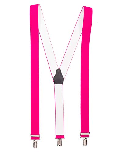 Shenky Hosenträger | 3er Clips | 3,5cm Breite | verstellbar | Basic | Y-Form | elastisch | für Oktoberfest Fassnacht Karneval Hochzeit Skihosen | Damen & Herren | Skihosenträger | Neon-Pink Shenky Hosenträger | 3er Clips | 3,5cm Breite | verstellbar | Basic | Y-Form | elastisch | für Oktoberfest Fassnacht Karneval Hochzeit Skihosen | Damen & Herren | Skihosenträger | Neon-Pink von Shenky