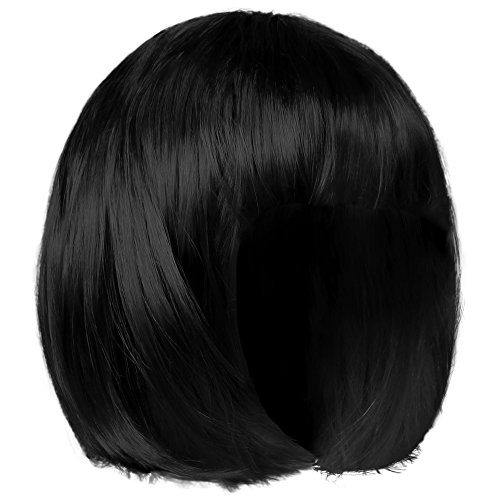 Shenky Bob Perücke und Haarteil für Damen Fasching Karneval (Schwarz) von shenky
