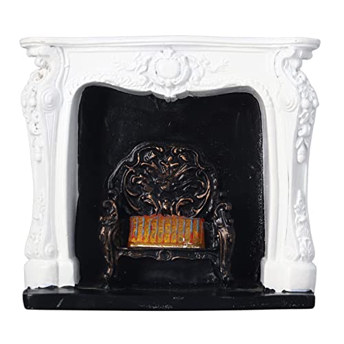 Dollhouse LED -Kamin, Rokoko -Stil Einfacher Schalter Steuerelement Tragbares Harz 1:12 Puppenhaus Miniaturdekoration Dollhouse LED -Kamin, Rokoko -Stil Einfacher Schalter Steuerelement Tragbares Harz 1:12 Puppenhaus Miniaturdekoration von shenruifa