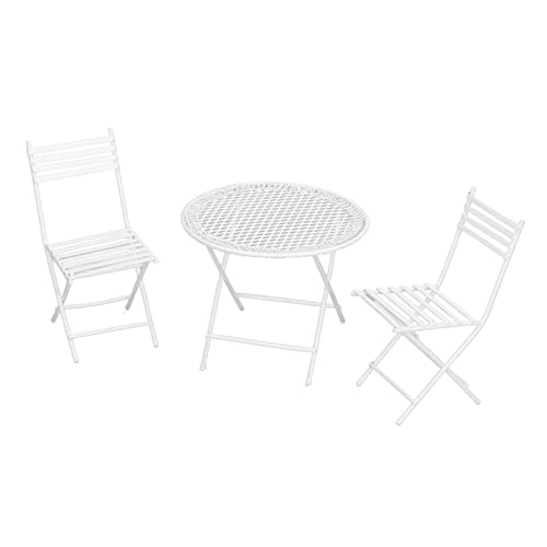 Shenruifa 1:12 Puppenhaus Garten Tisch Stuhl Set Weiß Miniatur Patio Bistro Möbel Dekoration Zubehör Shenruifa 1:12 Puppenhaus Garten Tisch Stuhl Set Weiß Miniatur Patio Bistro Möbel Dekoration Zubehör von shenruifa