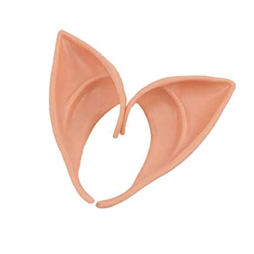 shenruifa 1 Paar Elfenohren, Lebensecht, Weich, Spitz, Wiederverwendbar, Feen-Pixie-Elfenohren für Cosplay, Halloween, Weihnachtsfeier von shenruifa