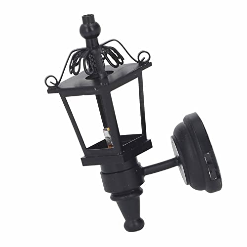 shenruifa 1:12 Skala Puppenhaus Wandlampe Schwarze Simulation Miniatur LED Wall Light Dollhouse Gartendekoration shenruifa 1:12 Skala Puppenhaus Wandlampe Schwarze Simulation Miniatur LED Wall Light Dollhouse Gartendekoration von shenruifa