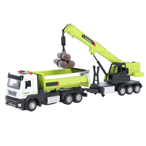 shenruifa Legierungkran mit Kipper Truck Model Spielzeug Multifunktionales Lebensechter Konstruktion Crane Muldenwagenspielzeug Zum Geburtstag Weihnachten (Grün) von shenruifa