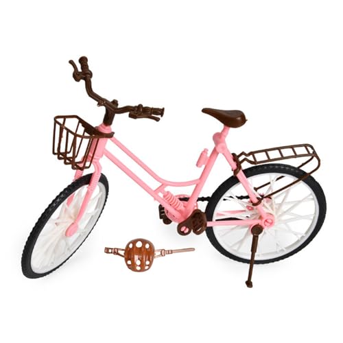 shenruifa Puppenhaus-Fahrrad, Fahrradmodell, Kunststoff, Simuliertes Fahrradmodell, Lebensecht, Dekoratives Miniatur-Fahrrad, Schreibtisch-Ornament, Interaktives Fahrradspielzeug für von shenruifa