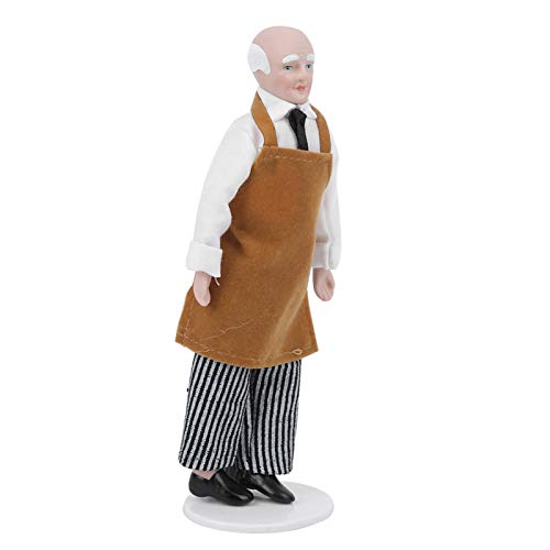 shenruifa Puppenhaus Miniatur Porzellan Puppenmodell Ornament Doll Chef Man Servant Dollhouse Accessoires (Geschäft) von shenruifa