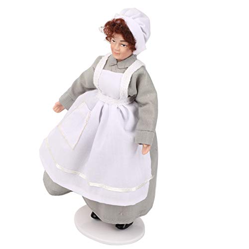 shenruifa Puppenhaus Miniatur Porzellan Puppenmodell Ornament Doll Chef Man Servant Dollhouse Accessoires (Küchenchef) von shenruifa