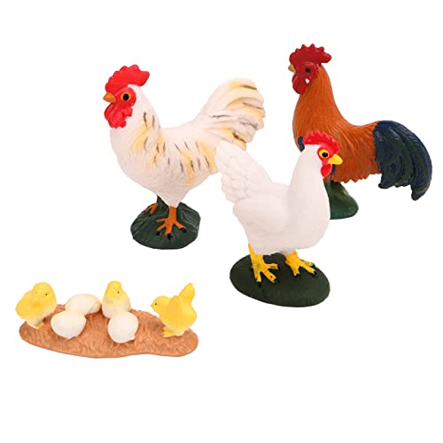 shenruifa Realistische Mini Farm Hähnchen -Figuren, 4pcs Farm Hühnchen -Tierspielzeug Simulierte Küken Rooster Hen Modell Figuren für DIY Fairy Garden Micro Landscape Desk Handwerk Dekore shenruifa Realistische Mini Farm Hähnchen -Figuren, 4pcs Farm Hühnchen -Tierspielzeug Simulierte Küken Rooster Hen Modell Figuren für DIY Fairy Garden Micro Landscape Desk Handwerk Dekore von shenruifa