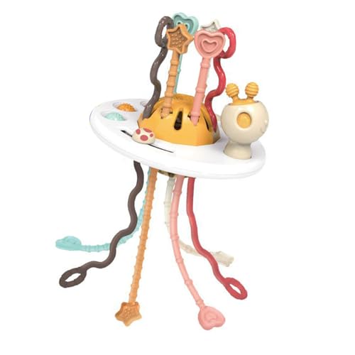 shenruifa Ziehen Sie Interaktive Spielzeug, Bright Color Motor Skills Fertigkeiten für Kleinkinder Sensorisches Zahnen (Ziehen Sie die Schnur interaktives Toy162g) von shenruifa