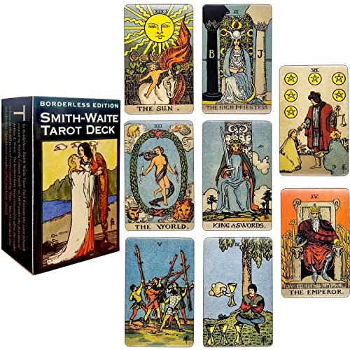 Tarot-Karten,84 Tarot Cards Set with Colourful Box,Tarot Deck,Tarot Cards English,Tarot für anfänger,Rider Tarot,Rider-Waite Tarot Deck Karten (E) von shinesky