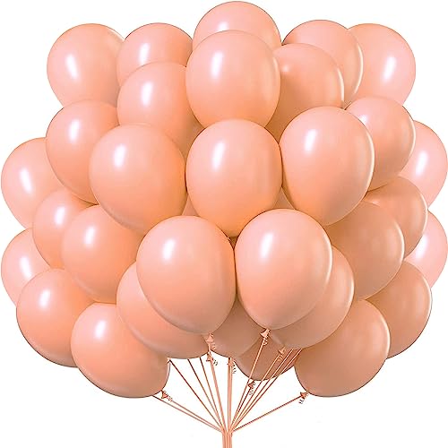 50 Stück Luftballons Macaron Orange, 30 cm/12 Zoll 100% Naturlatex, Helium Geeignet für Geburtstag Hochzeit Girlande & Ballon Bogen Regenbogen Party Deko von shixpiov