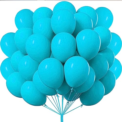 50 stück Partyballons – Mattes Nylonblau – Luftballons aus 100% Naturlatex – 12 Zoll (30 cm) 2,8 g Luftballons. Geburtstagsdekoration, Babyparty-Dekoration, Hochzeitsdekoration von shixpiov