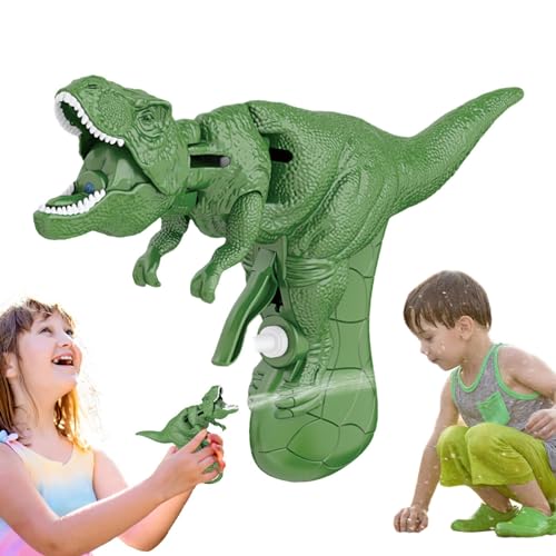 shizuku Dinosaurier-Wasserspielzeug,Wasserspielspielzeug | Einzigartiges Dinosaurier-Strandspielzeug für Kinder | Hand-Augen-Koordinationsspielzeug, interaktives Wasserspritzspielzeug für den Sommer von shizuku