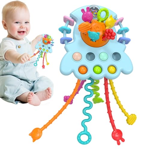 shizuku Sensorisches -Spielzeug für Kleinkinder | Sensorisches Spielzeug für Kinder | Tragbares, wiederverwendbares Lernspielzeug für motorische Fähigkeiten, Zahnungshilfe für Jungen und von shizuku
