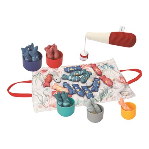 Baby -Fischereispielzeug - Stoffangriff für Eltern -Kinder -Interaktion, Vorschullernaktivitäten mit Bildungsspiel, lustiges Spiel für Klassenzimmer, Reisen, Auto, Zuhause, Multicolor Baby -Fischereispielzeug - Stoffangriff für Eltern -Kinder -Interaktion, Vorschullernaktivitäten mit Bildungsspiel, lustiges Spiel für Klassenzimmer, Reisen, Auto, Zuhause, Multicolor von shjxi