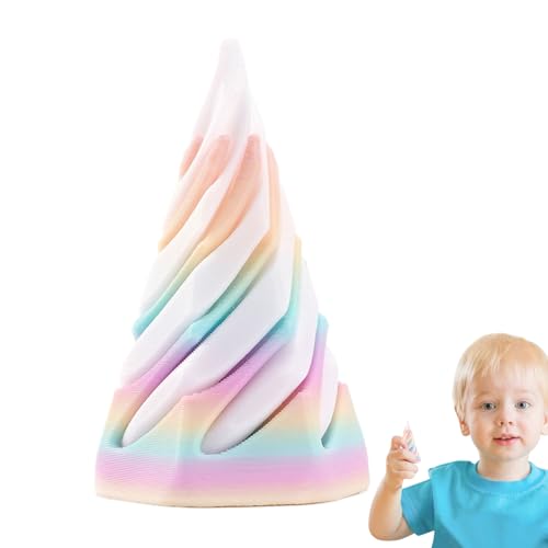 Cone Fidget Toy, 3D Printed Pyramid Sculpture, Impossible Illusion Model, Stress Ease Gadget, Artistic Decoration, Perfect for Kids, Adults, Concentrate Improvement, Unease Reduction Cone Fidget Toy, 3D Printed Pyramid Sculpture, Impossible Illusion Model, Stress Ease Gadget, Artistic Decoration, Perfect for Kids, Adults, Concentrate Improvement, Unease Reduction von shjxi