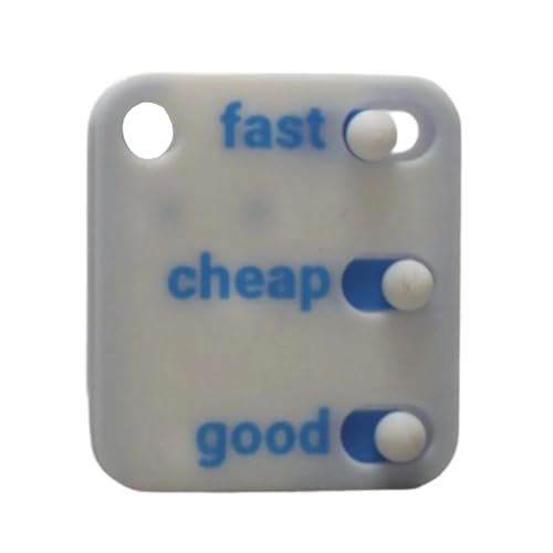 Fidget Toy, Prank Gadget, 3D Printed Spinner Kids Adults Decision Making Fun, Travel Commuting Tool with Humor, Gag Toy for School Classroom Waiting Room Game, 2.76x1.97x0.2 Inches von shjxi
