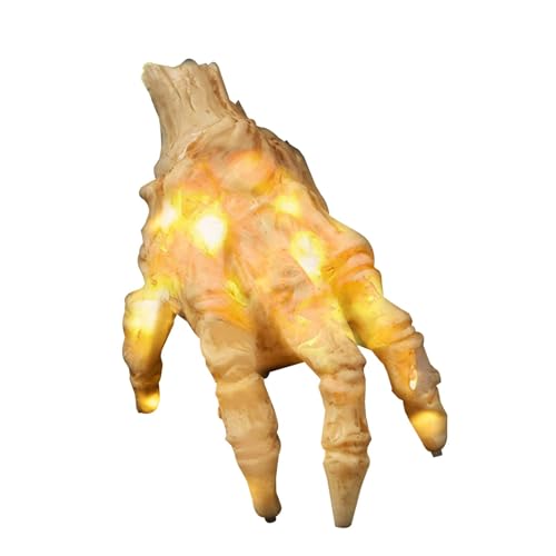 Halloween-Hände, Halloween-Dekoration, realistische Skelett-Handrequisite, Halloween-Skelett-Hand mit Ton, elektrische Halloween-Hände für Spukhaus-Mottoparty von shjxi