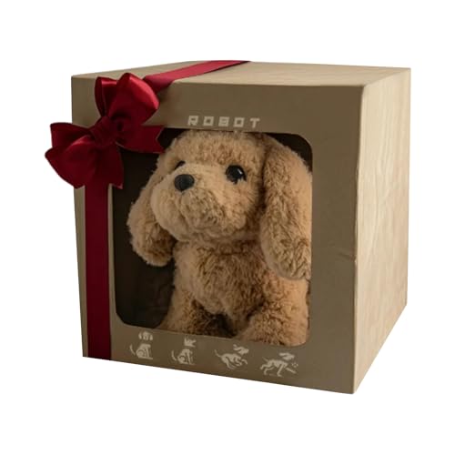 Interactive Puppy Toy, Walking Barking Dog Doll, Tail Wagging Motion Pet, Responsive Realistic Sound and Movement, Cuddly Small Kids Playmate, Indoor Fun for Kid 6.69x5.91x3.94 Inches Interactive Puppy Toy, Walking Barking Dog Doll, Tail Wagging Motion Pet, Responsive Realistic Sound and Movement, Cuddly Small Kids Playmate, Indoor Fun for Kid 6.69x5.91x3.94 Inches von shjxi