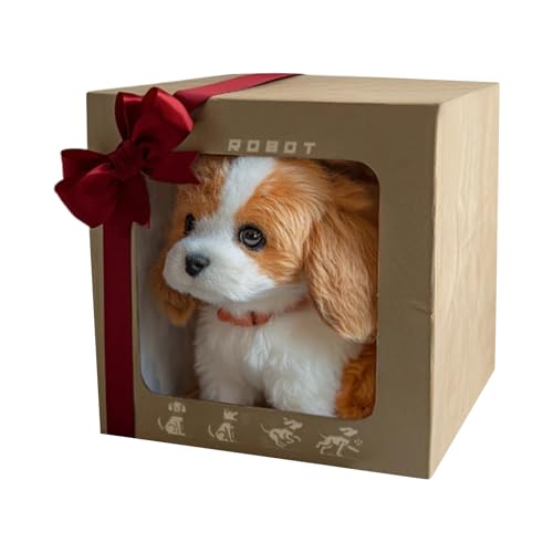 Interactive Puppy Toy, Walking Barking Dog Doll, Tail Wagging Motion Pet, Responsive Realistic Sound and Movement, Cuddly Small Kids Playmate, Indoor Fun for Kid 6.69x5.91x3.94 Inches Interactive Puppy Toy, Walking Barking Dog Doll, Tail Wagging Motion Pet, Responsive Realistic Sound and Movement, Cuddly Small Kids Playmate, Indoor Fun for Kid 6.69x5.91x3.94 Inches von shjxi