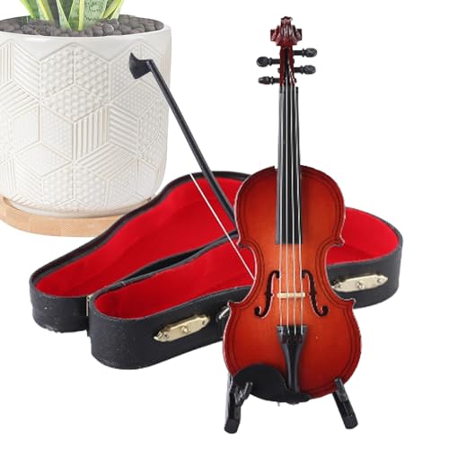 Musikinstrument-Modell, Musikinstrument-Statue – Musikinstrument-Desktop-Dekoration, exquisite Violinen-Handwerk für elegantes Schreibtisch-Zubehör von shjxi
