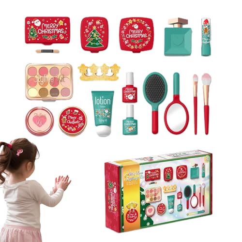 Schmink-Spielset Für Kleinkinder | Spiel Make Up Kosmetik Für Mädchen,Prinzessin Verkleidung Spielzeug Geschenk Für Kinder Mädchen von shjxi