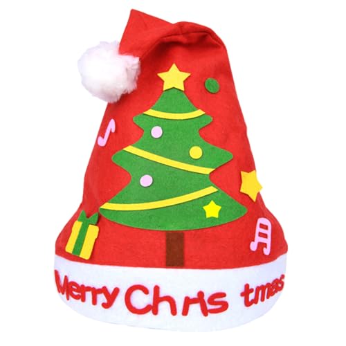 Weihnachtsmuster Bastelmaterial - Handgefertigtes Kunst Weihnachtsmütze Bastelset | Weihnachtsmann Ausstattung Set für Kinder Vorschule Zuhause Ferienaktivitäten Mädchen Kinderzimmer Valentinstag Weihnachtsmuster Bastelmaterial - Handgefertigtes Kunst Weihnachtsmütze Bastelset | Weihnachtsmann Ausstattung Set für Kinder Vorschule Zuhause Ferienaktivitäten Mädchen Kinderzimmer Valentinstag von shjxi