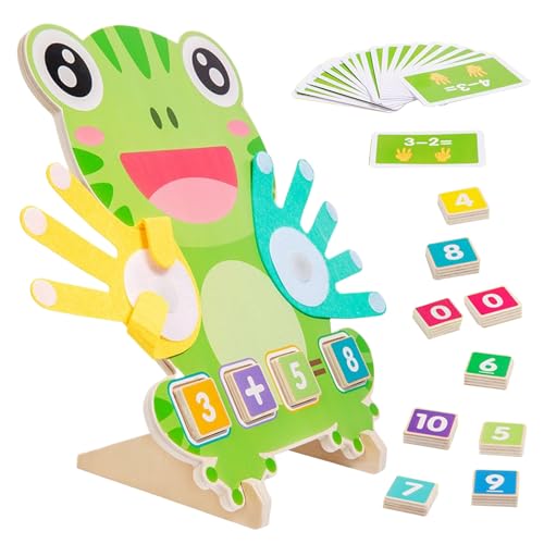 shjxi Addition Game, Subtraction Toy, Wooden Toddler Educational Activity Set, Interactive Color Math Learning Tool, Counting Toy for Preschool Kindergarten Homeschool Birthday von shjxi