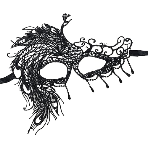 shjxi Augenmaske aus Spitze, für Damen, Karneval, Festival, Dekoration, Augenbinde für Frauen, Mädchen, Teenager, Halloween, Weihnachten, Geburtstag, Party, Cosplay, Karneval von shjxi