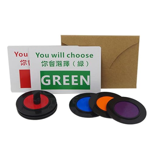 shjxi Colour Predict Trick, lustiger Farbvorhersage-Trick, wiederverwendbar, Bühnenauftritts-Requisiten, ansprechend für Erwachsene und Kinder für Klassenzimmer, Bühne, Straße von shjxi