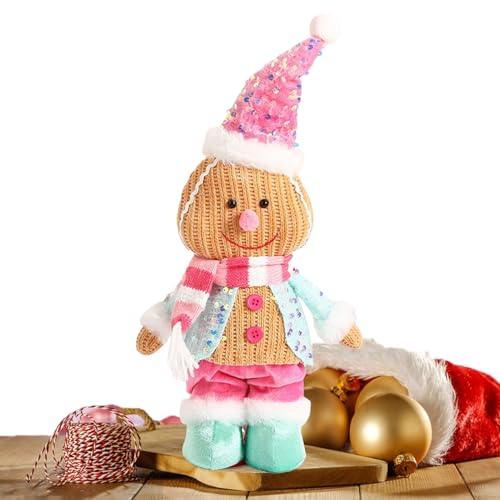 shjxi Gingerbread Man Plüschfigur, Weihnachtsschmuck Plüsch, Kuschelweiche Puppe Saisonale Deko Für Kinder Mädchen Jugendliche Kleinkinder Freunde shjxi Gingerbread Man Plüschfigur, Weihnachtsschmuck Plüsch, Kuschelweiche Puppe Saisonale Deko Für Kinder Mädchen Jugendliche Kleinkinder Freunde von shjxi
