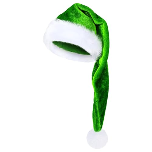 shjxi Große Nikolausmütze, Weiche Samt-Nikolausmütze, Plüsch-Nikolausmütze, Weihnachtsmann-Cosplay-Kostümmütze, Uni Nikolausmütze, Weihnachtsmütze, Neujahrsmütze, Urlaubskostüm-Zubehör, Hut für Adu shjxi Große Nikolausmütze, Weiche Samt-Nikolausmütze, Plüsch-Nikolausmütze, Weihnachtsmann-Cosplay-Kostümmütze, Uni Nikolausmütze, Weihnachtsmütze, Neujahrsmütze, Urlaubskostüm-Zubehör, Hut für Adu von shjxi