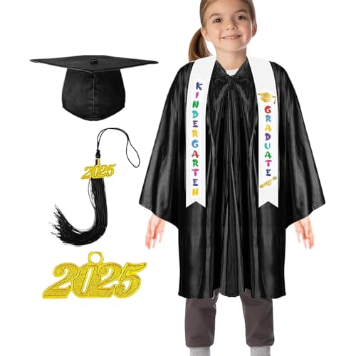 shjxi Kindergarten Graduation Cap und Kleid, 2025 Kinder Graduation Stola Set, Zeremonie Bachelor-Anzug, Performance Kleidung für und Mädchen, besondere Anlässe Outfit, Schwarz, 33 yards shjxi Kindergarten Graduation Cap und Kleid, 2025 Kinder Graduation Stola Set, Zeremonie Bachelor-Anzug, Performance Kleidung für und Mädchen, besondere Anlässe Outfit, Schwarz, 33 yards von shjxi
