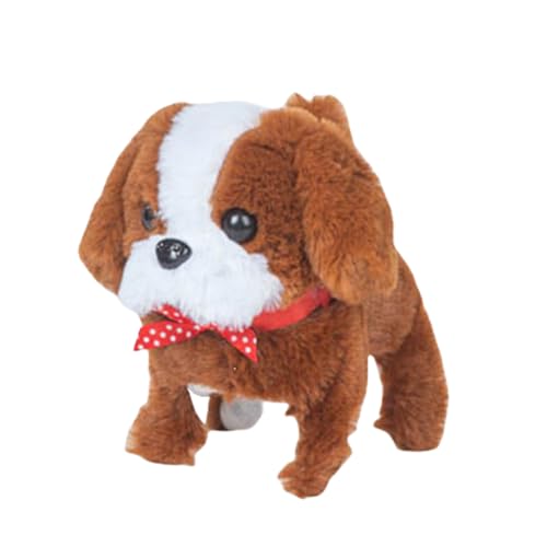 shjxi Puppy Robot, Interactive Walking Toy, Barking Plush Dog Electronic Robotic Pet, Soft and Portable Educational Pet for Kids Day, Birthday Celebrations, 6.3x3.54x5.91 Inches von shjxi