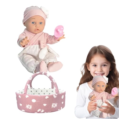 shjxi Reborn Doll for Kids, Reborn Baby Doll Toy Set, Simulated Toddler Doll Toy Set, Safe and Odorless Fake Reborn Baby Doll for Children's Day, Realistic Playtime Doll shjxi Reborn Doll for Kids, Reborn Baby Doll Toy Set, Simulated Toddler Doll Toy Set, Safe and Odorless Fake Reborn Baby Doll for Children's Day, Realistic Playtime Doll von shjxi