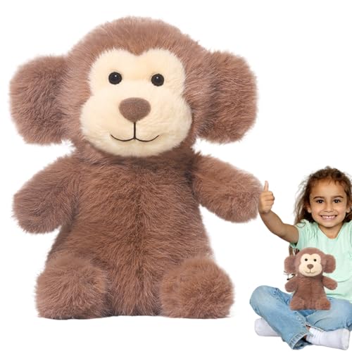 shjxi Soft Monkey Doll, Plush Animal Companion, Material, Cute Expression Details, Tan Shade, Excellent for Home Display, Kids' Room Setup, Or Christmas Surprise to Loved von shjxi