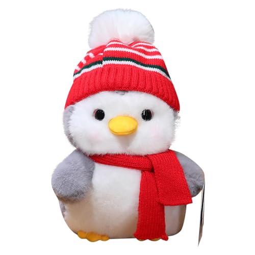 shjxi Soft Plush Toy, Winter PenguinPlush, About 20cm Size, Holiday Stuffed Animal, Captivating Style, Multiscenario Usage for Home, Travel and Decorations, Gray, Red shjxi Soft Plush Toy, Winter PenguinPlush, About 20cm Size, Holiday Stuffed Animal, Captivating Style, Multiscenario Usage for Home, Travel and Decorations, Gray, Red von shjxi