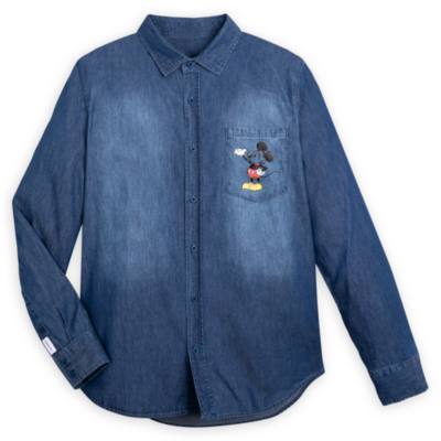 Disney Parks - Her Universe - Micky und Pluto Comic - Denim-Shirt für Erwachsene Disney Parks - Her Universe - Micky und Pluto Comic - Denim-Shirt für Erwachsene von shopDisney