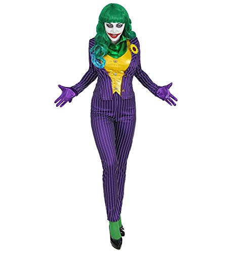 Mad Joker Damen Kostüm Jackett Weste Hose Bluse Handschuhe, Größe:XS von shoperama