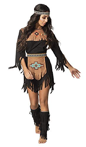 She-Wolf Indianerin Damen Kostüm Schwarz Kleid Gürtel Stulpen Haarband Squaw Western Wilder Westen, Größe:40/42 She-Wolf Indianerin Damen Kostüm Schwarz Kleid Gürtel Stulpen Haarband Squaw Western Wilder Westen, Größe:40/42 von shoperama