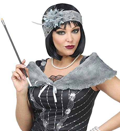 shoperama 20er Jahre Charleston Set Pelzstola und Stirnband Flapper Fell-Stola Haarband Kostüm-Zubehör Twenties 20's, Farbe:Grau shoperama 20er Jahre Charleston Set Pelzstola und Stirnband Flapper Fell-Stola Haarband Kostüm-Zubehör Twenties 20's, Farbe:Grau von shoperama