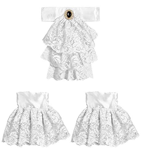 shoperama 3-TLG Set Jabot Manschetten Spitze Edelmann Edelfrau Vampir Vampirin Pirat Piratin Casanova Steampunk Gothic Barock shoperama 3-TLG Set Jabot Manschetten Spitze Edelmann Edelfrau Vampir Vampirin Pirat Piratin Casanova Steampunk Gothic Barock von shoperama