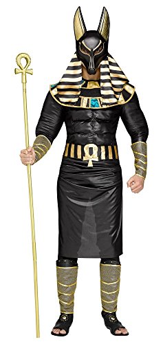 shoperama 7-teiliges Herren Kostüm Ägyptischer Gott Anubis König Ägypter Verkleidung Totengott Mythologie Gottheit, Größe:M/L shoperama 7-teiliges Herren Kostüm Ägyptischer Gott Anubis König Ägypter Verkleidung Totengott Mythologie Gottheit, Größe:M/L von shoperama