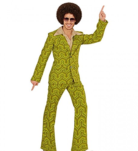 shoperama 70er Jahre Retro Herren Anzug Tapetenmuster Grün Disco Kostüm Jackett Hose Siebziger Schlager, Größe:XL shoperama 70er Jahre Retro Herren Anzug Tapetenmuster Grün Disco Kostüm Jackett Hose Siebziger Schlager, Größe:XL von shoperama