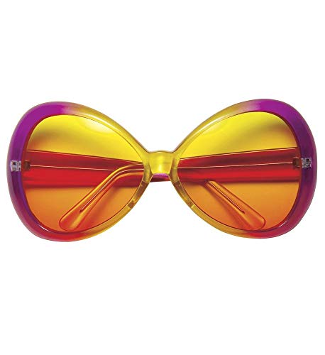 shoperama 70er Jahre Sugar Babe Hippie Sonnenbrille für Damen Pink/Gelb Brille XXL-Shades groß Flower Power Beachparty shoperama 70er Jahre Sugar Babe Hippie Sonnenbrille für Damen Pink/Gelb Brille XXL-Shades groß Flower Power Beachparty von shoperama
